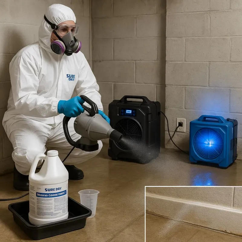 Sanitization and Odor Removal process in Dunkirk Town Center, MD